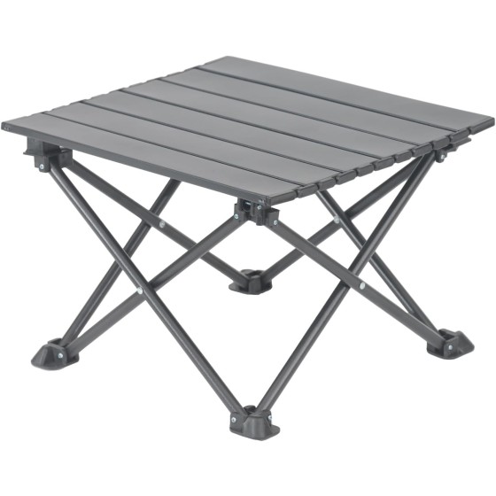 Roll-Up Camping Table, 4-Person Lightweight Portable Outdoor Table with Carry Bag for Picnics BBQ Travel (15.7”x13.7”x11” Black)